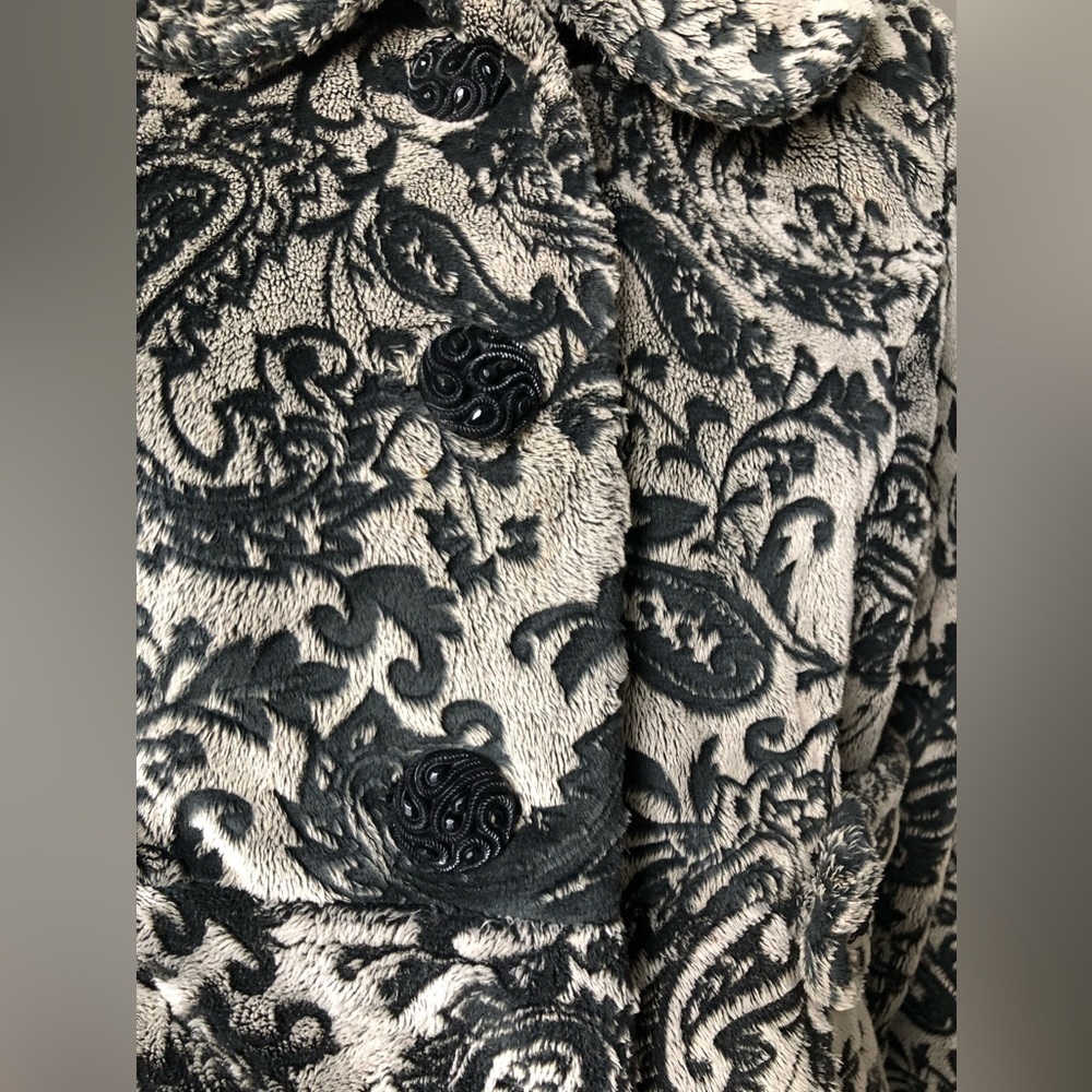 Surrealist USA BOHO Faux Fur Swing Jacket Coat Size Small Soft Stylish - Picture 5 of 11